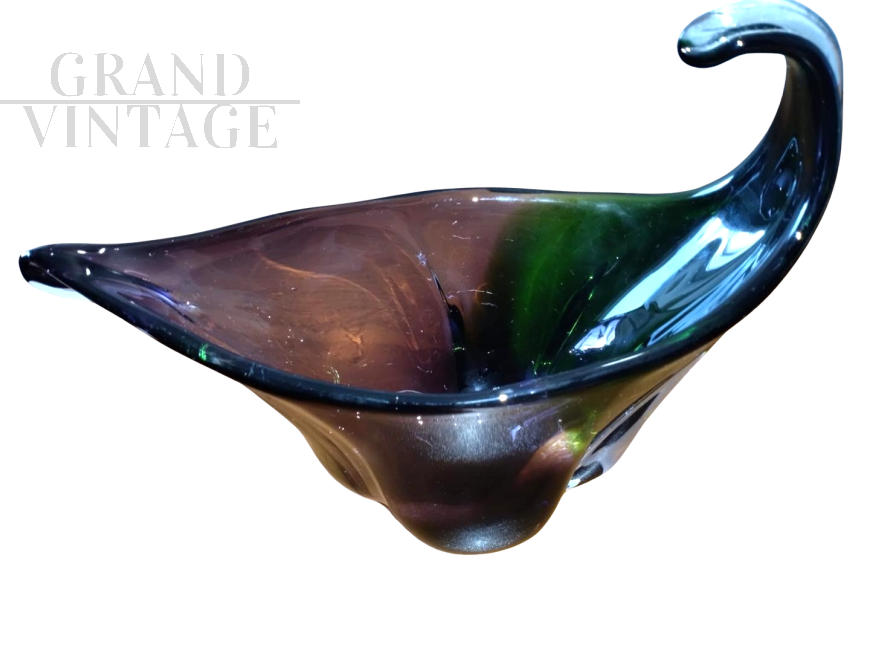 Centrotavola o svuota tasche vintage in vetro di Murano   - Flavio Poli - Seguso                         
                            