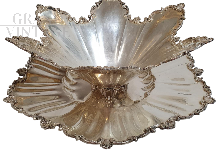 Centrotavola in argento 800 del periodo fascista