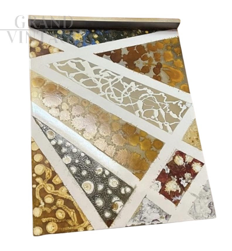 Cielo Stellato - dipinto di Bruno Carlino, tempera e smalti su tavola                            