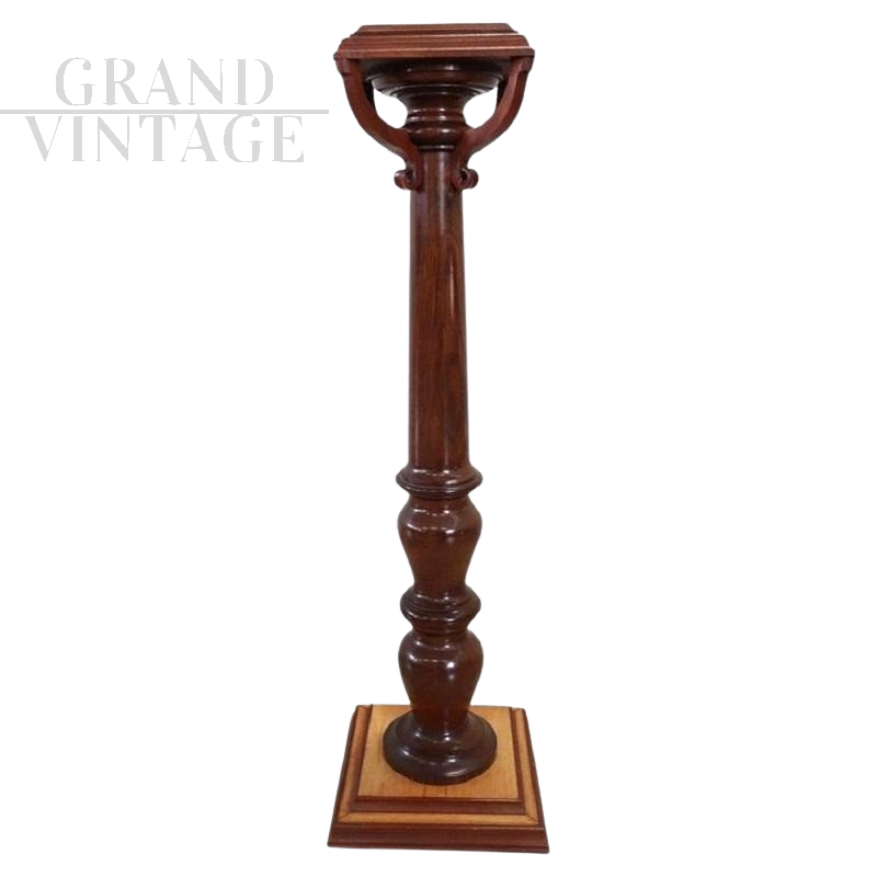 Colonna classica in rovere anni '80                            