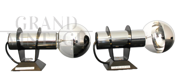 Coppia di applique Elbow di Targetti Sankey, anni '70