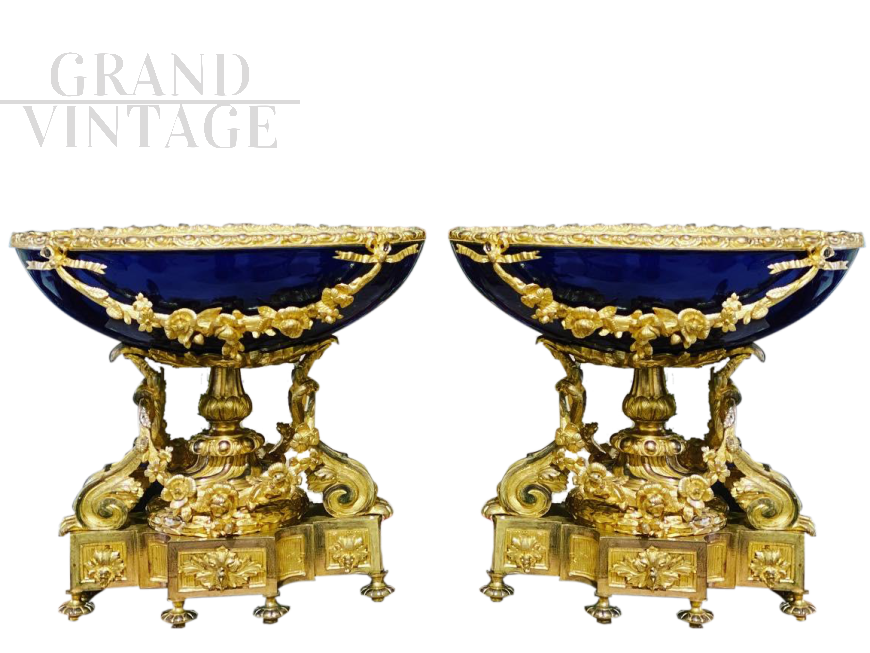 Coppia di centrotavola Napoleone III