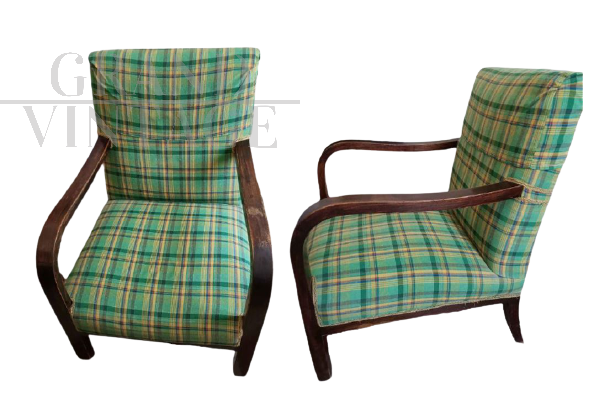 Coppia di poltrone Art Déco anni '50