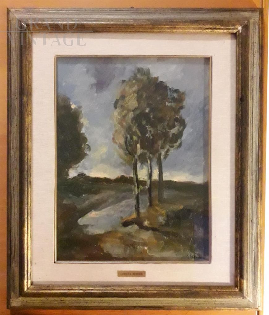 Dipinto di Luciana Berneri - Campagna Milanese