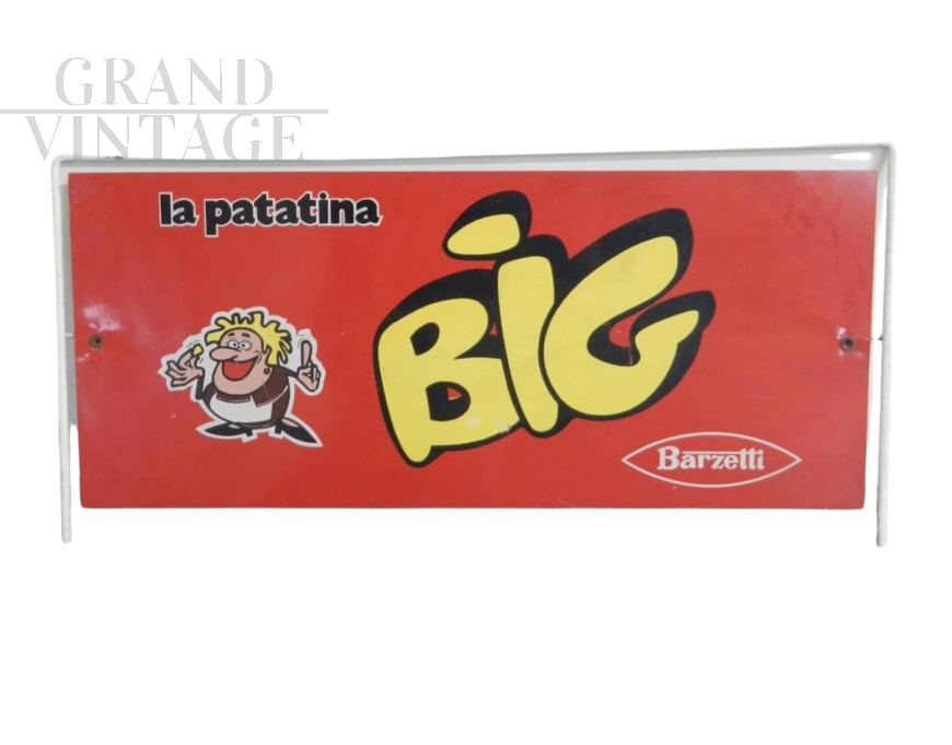 Insegna pubblicitaria Barzetti Patatina Big, 1960                            