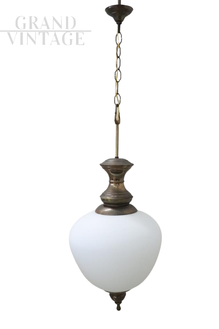 Lampada a sospensione anni '60 attr. Luigi Caccia Dominioni