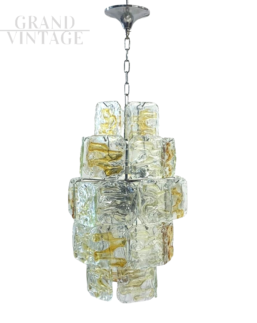 Lampadario La Murrina in vetro di Murano piastre e moduli                            