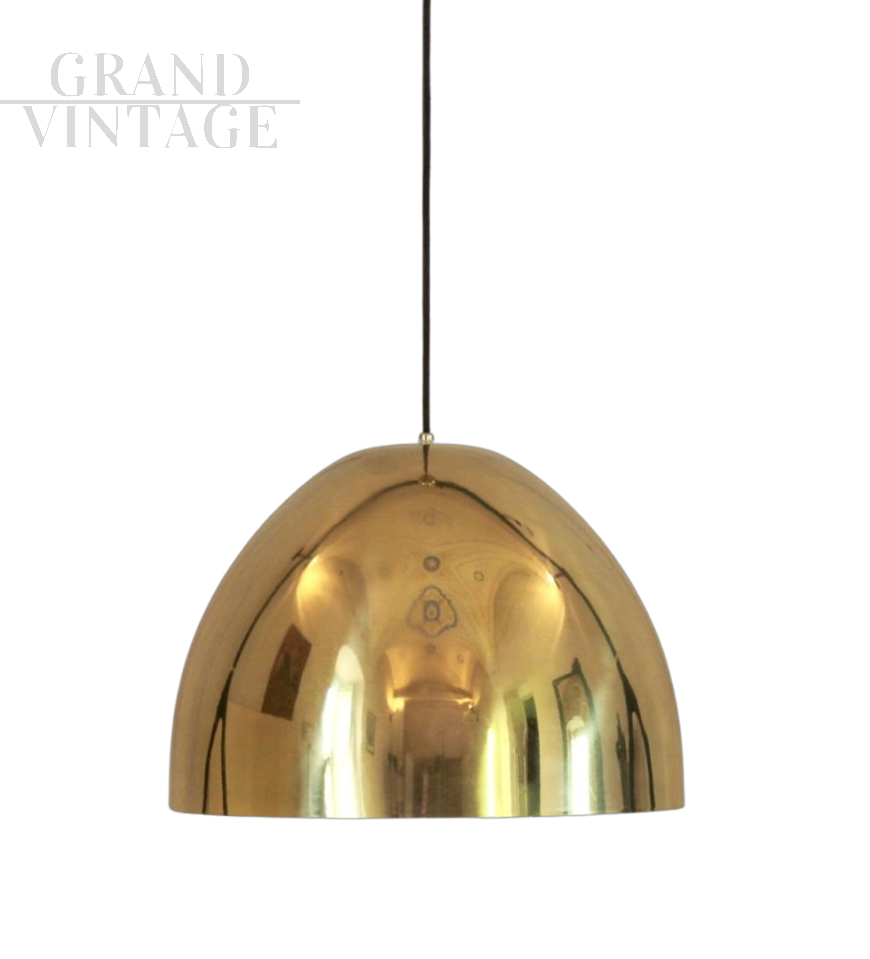 Lampadario vintage in ottone, Italia anni '60                            