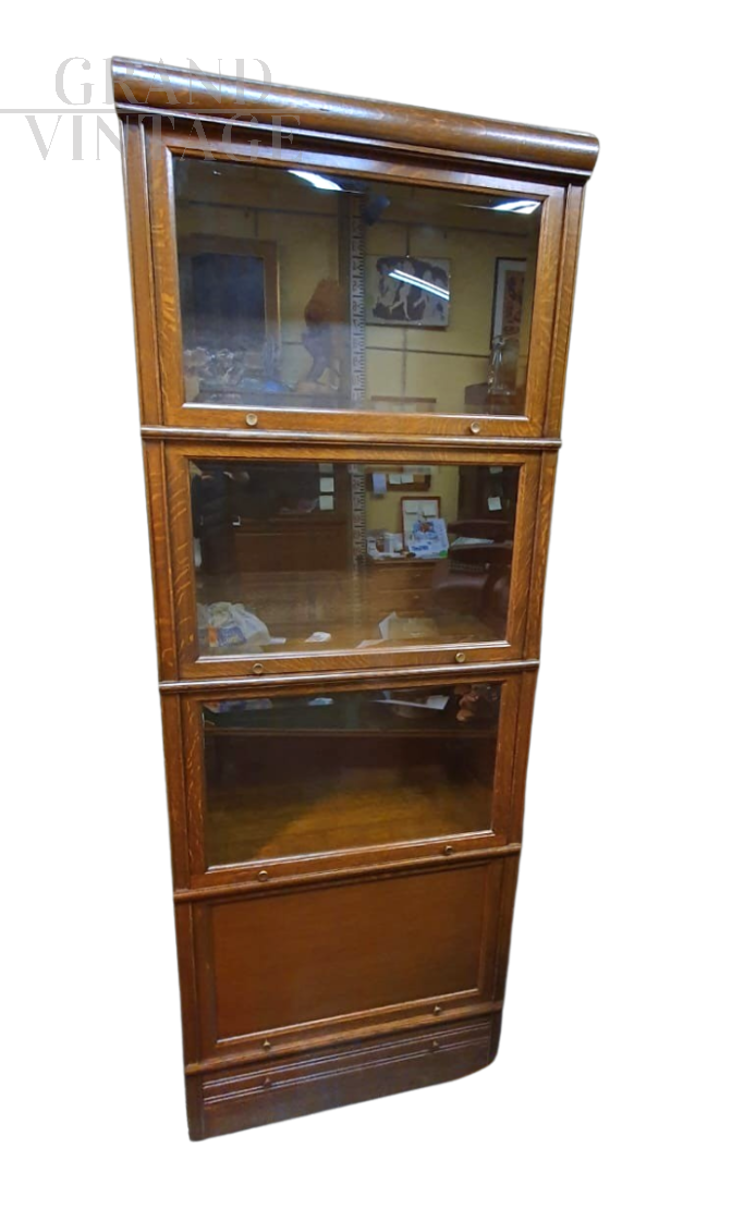 Libreria vintage componibile Globe francese                            