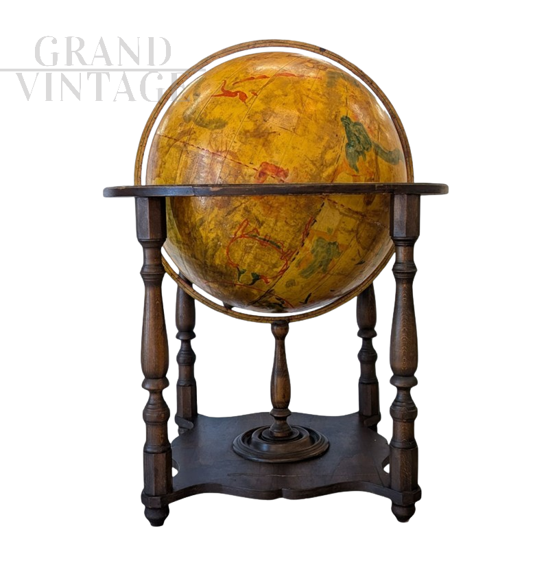 Mappamondo celeste antico da terra di fine '700                            