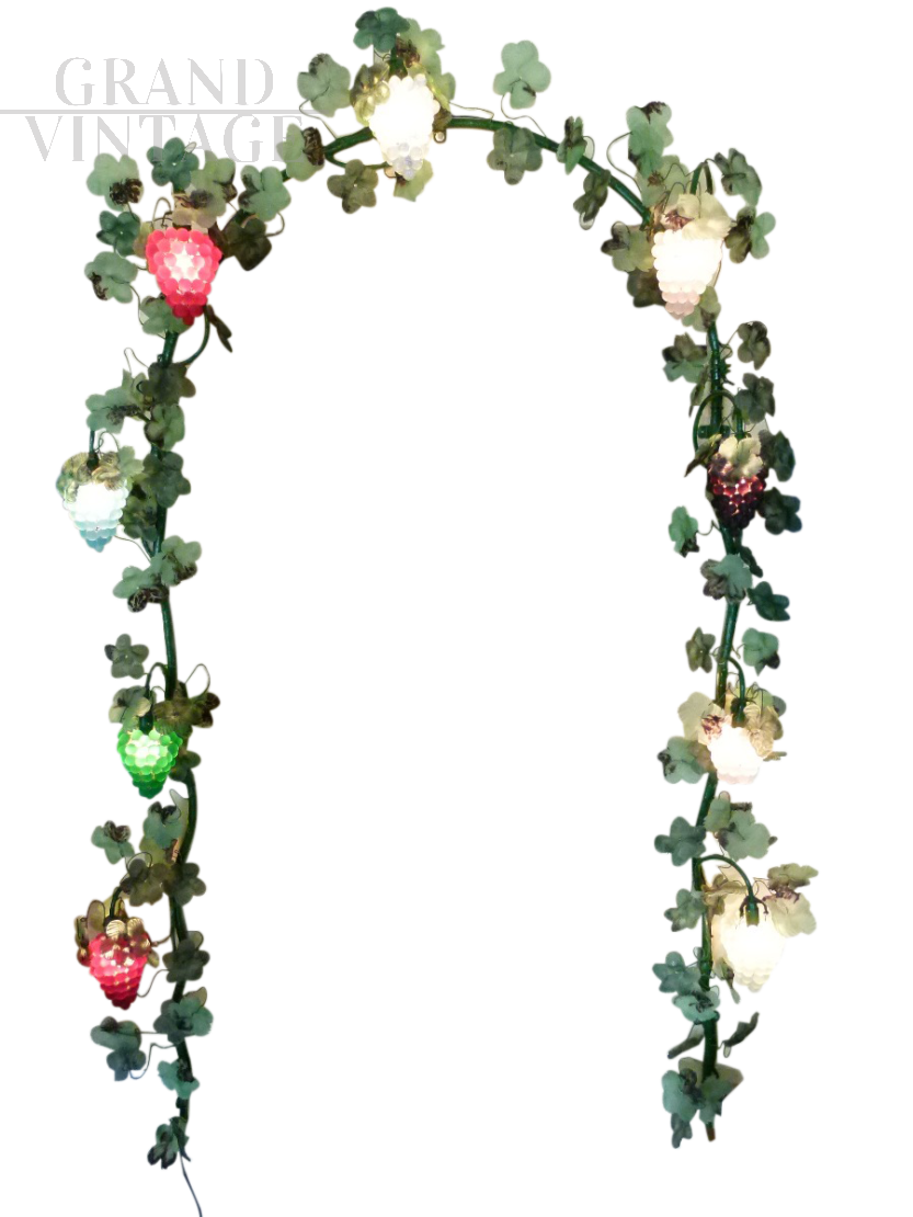Applique ad arco di Murano con grappoli d'uva - RARITA'