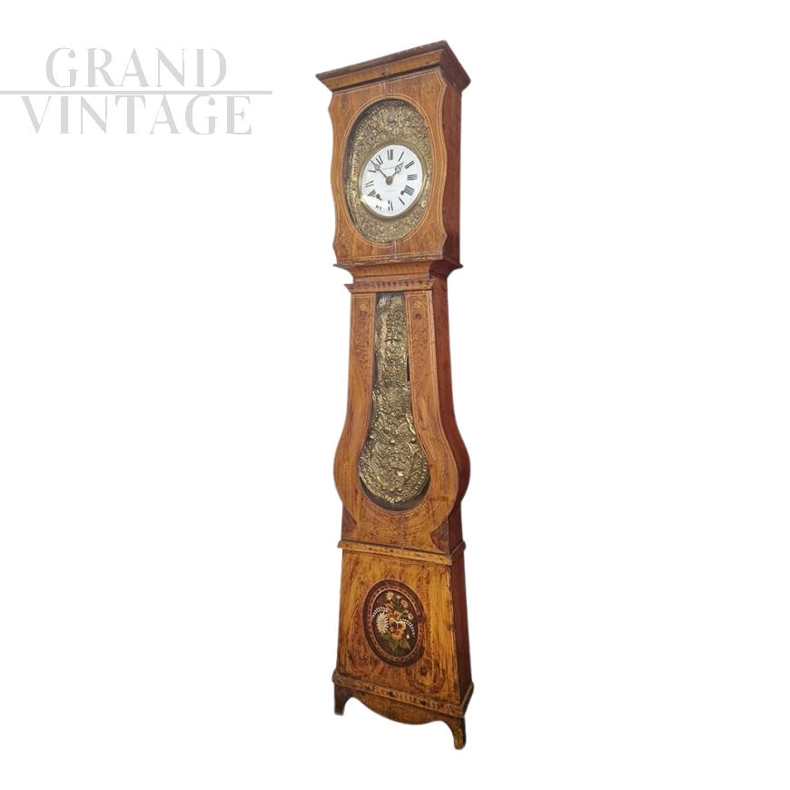 Orologio a pendolo Morbier, Francia di fine XIX secolo                            