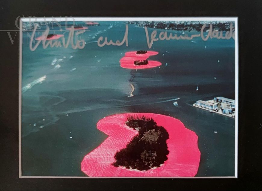Art Card firmata di Surrounded Islands di Christo e Jeanne-Claude