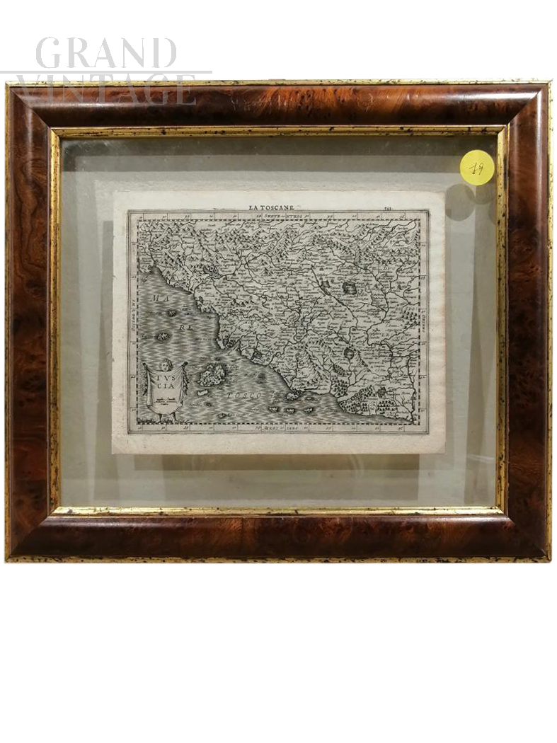 Cartina della Toscana, XVII Secolo