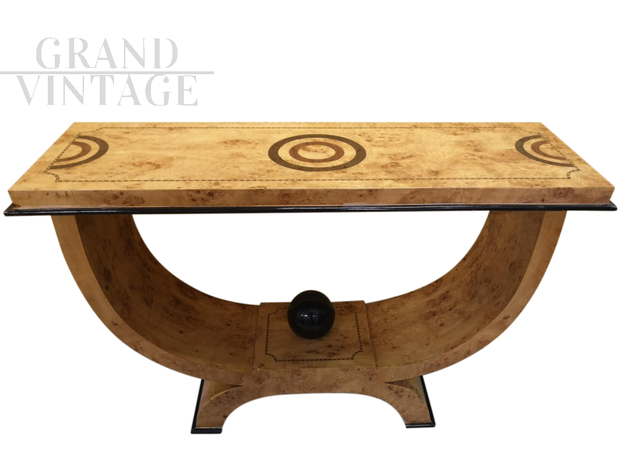 Consolle art déco con sfera