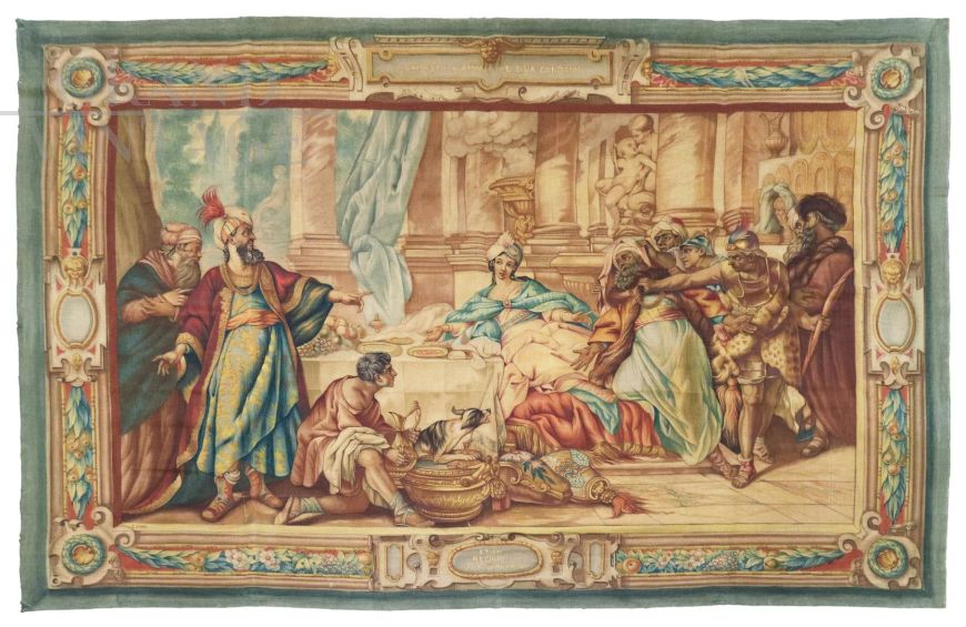 Dipinto di E. Corsi - l’arresto di Aman e sua condanna, inizio '900