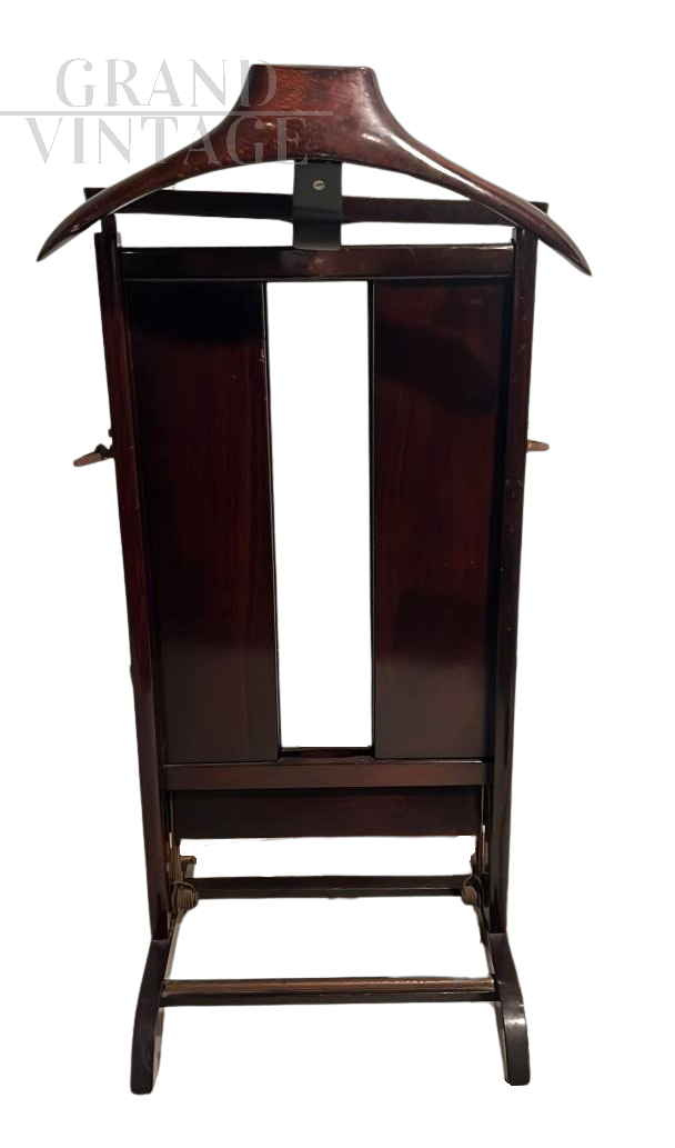 Servomuto vintage stile Fratelli Reguitti in noce e ottone, anni '70                            