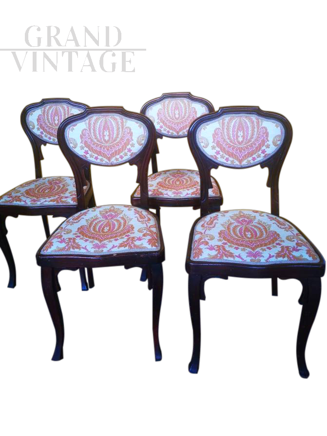 Set di 4 sedie Liberty Jugendstil di J&K Kohn, primi '900