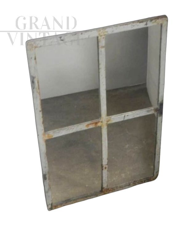 Specchio a finestra, stile industriale anni '50                            