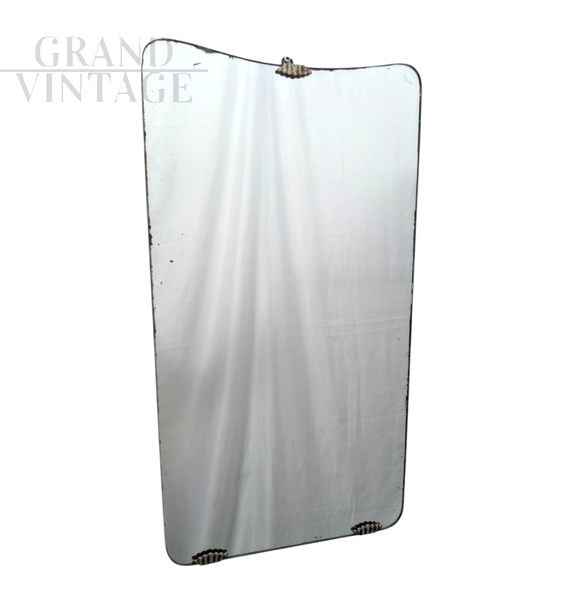 Specchio sagomato in stile Art Déco, anni '50                            