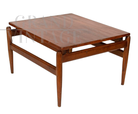 Tavolino da salotto di ico Parisi anni '60 in legno massello                            
