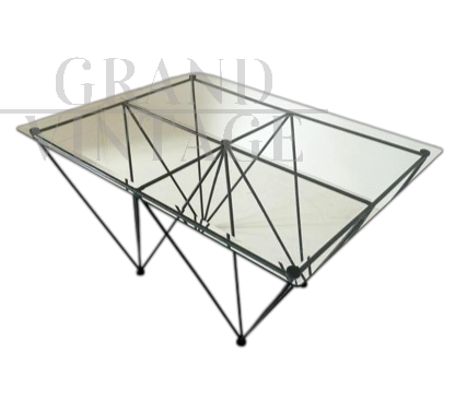 Tavolino da salotto industriale in stile Alanda, anni '70                            