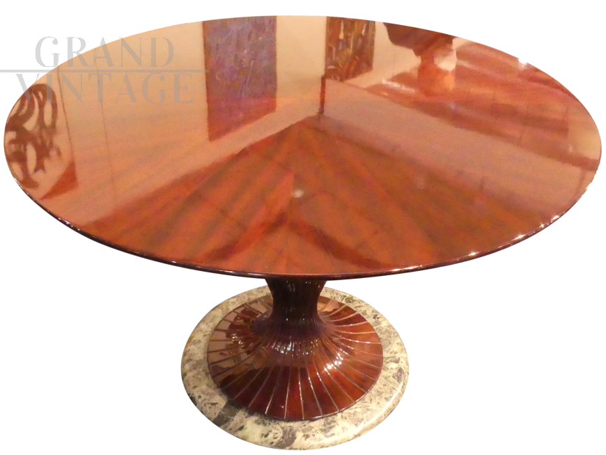 Tavolo Osvaldo Borsani anni '50 con base in marmo