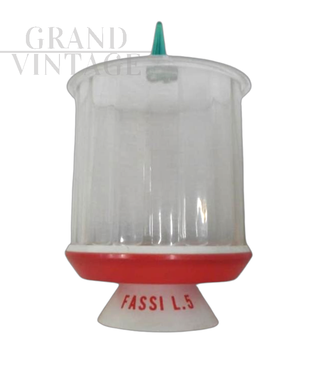 Vaso barattolo vintage pubblicitario Caramelle Fassi, anni '70                            