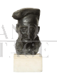 Acozy - antique bronze sculpture with a man's portrait, France 20th century