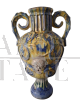 Antique ceramic amphora vase from Caltagirone, mid-19th century