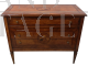 Antique Lombard chest of drawers from the late 19th century, restored