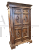 Antique Italian Umbrian wardrobe or pantry cabinet from the 17th century