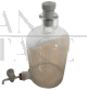 Chemical laboratory glass bottle with tap dispenser, 1970s