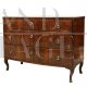 Louis XV chest of drawers in walnut, 18th century Italy