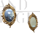 Pair of antique gilded mirrors                            