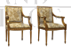 Pair of Louis XVI Baroque armchairs