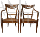 Pair of antique armchairs from the Directoire period, 18th century