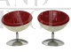 Pair of Space Age style swivel spherical armchairs, Italy 1970s