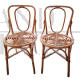 Pair of vintage wicker chairs