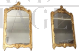 Pair of antique Louis XVI mirrors in pure gold, Italy 1750