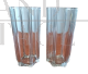 Pair of Borgonovo crystal vases