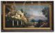 Amalfi Coast painting, Posillipo School, oil on canvas