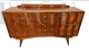 1950s sideboard in herringbone cherrywood with inlays   