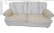 Poltrona Frau sofa, Dream model, in white leather