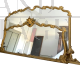 Two large mirrors in gilded wood in style