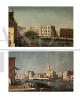 Francesco Tironi - pair of antique paintings from the 18th century with views of Venice