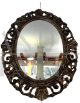 Large vintage Florentine wooden mirror