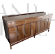 Large vintage rosewood sideboard with shelf, 1950s
