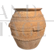 Large antique terracotta outdoor vase, 18th century