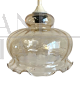 Glass bell pendant lamp from the 1970s           